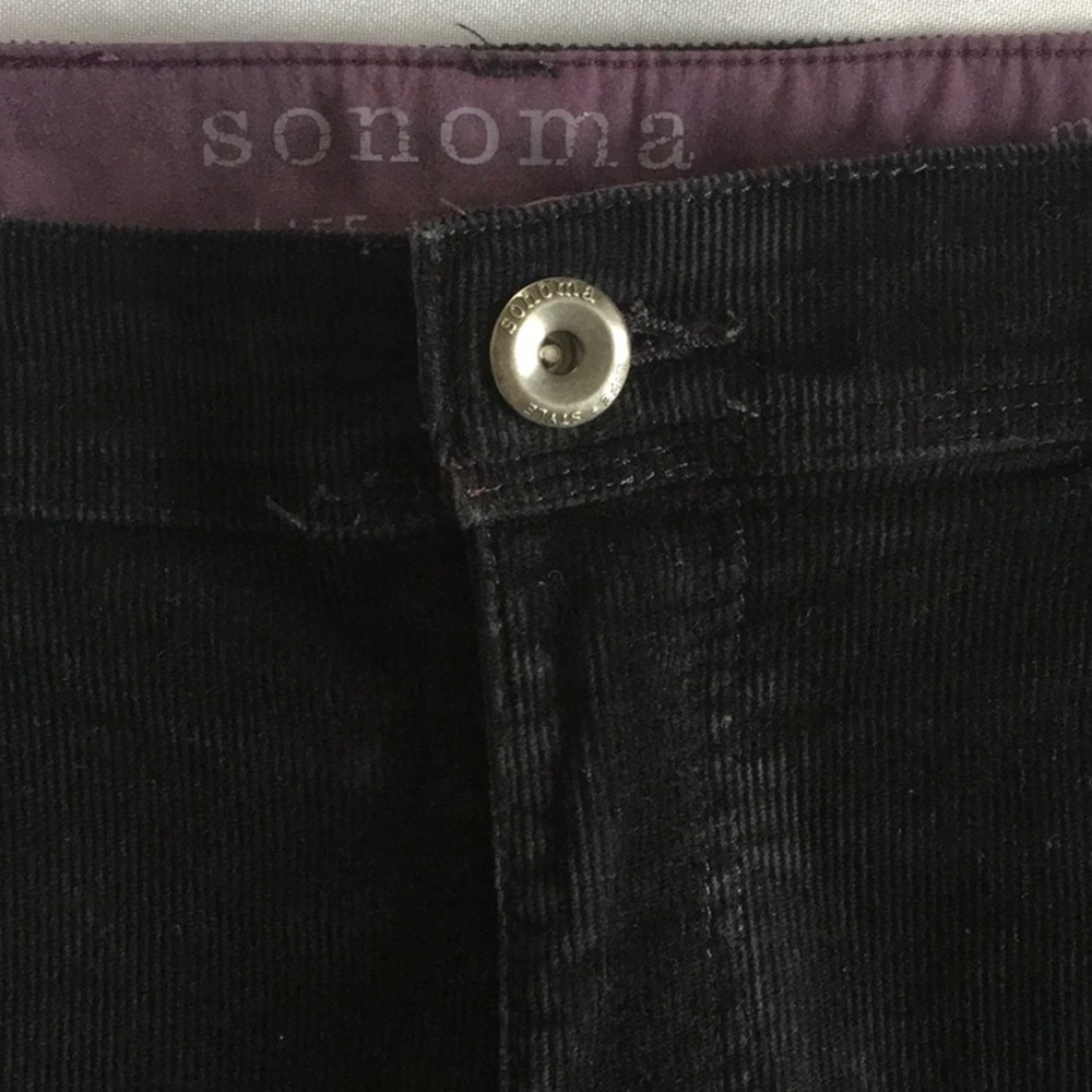Sonoma Black corduroy pants Size 10 - Picture 5 of 5